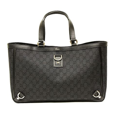 gucci black denim tote|gucci tote black leather.